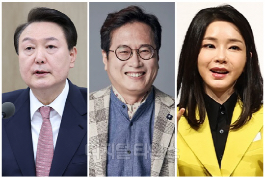 (왼쪽부터) 윤석열 대통령, 맛 칼럼니스트 황교익씨, 김건희 여사. <디지털타임스 DB, 대통령실 제공>